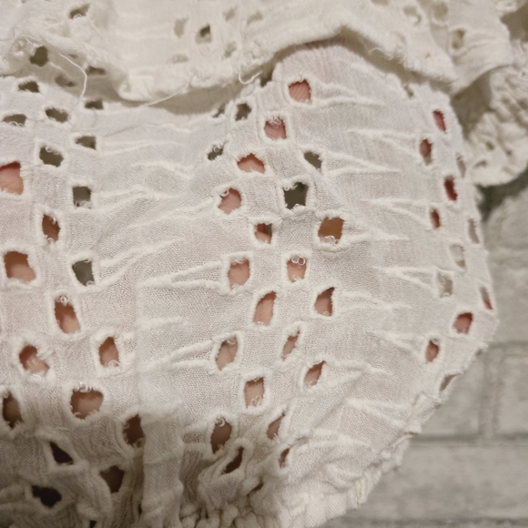 Free People Eyelet Boho Crop top - Picture 4 of 8